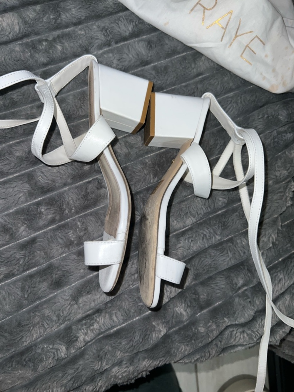RAYE White Kepner Sandal - Dust Bag Included - Picture 8 of 16